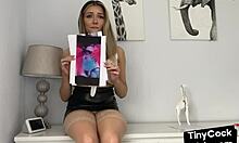 Une amatrice taquine avec sa petite bite et ses talons dans une vidéo maison