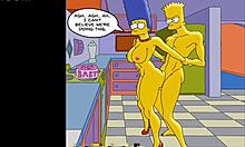 Marge, seorang suri rumah nakal, mengalami keseronokan anal di gim dan di rumah semasa suaminya pergi, dengan kartun Hentai bertemakan Simpsons yang lucu sebagai latar belakang