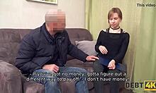 Sexe brutal contre de l'argent: l'étudiante russe Alice Klay s'endette en 4K