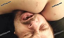 Gay pig slave gets pleasured by his straight friend's big cock and mouthful of nut in part 2